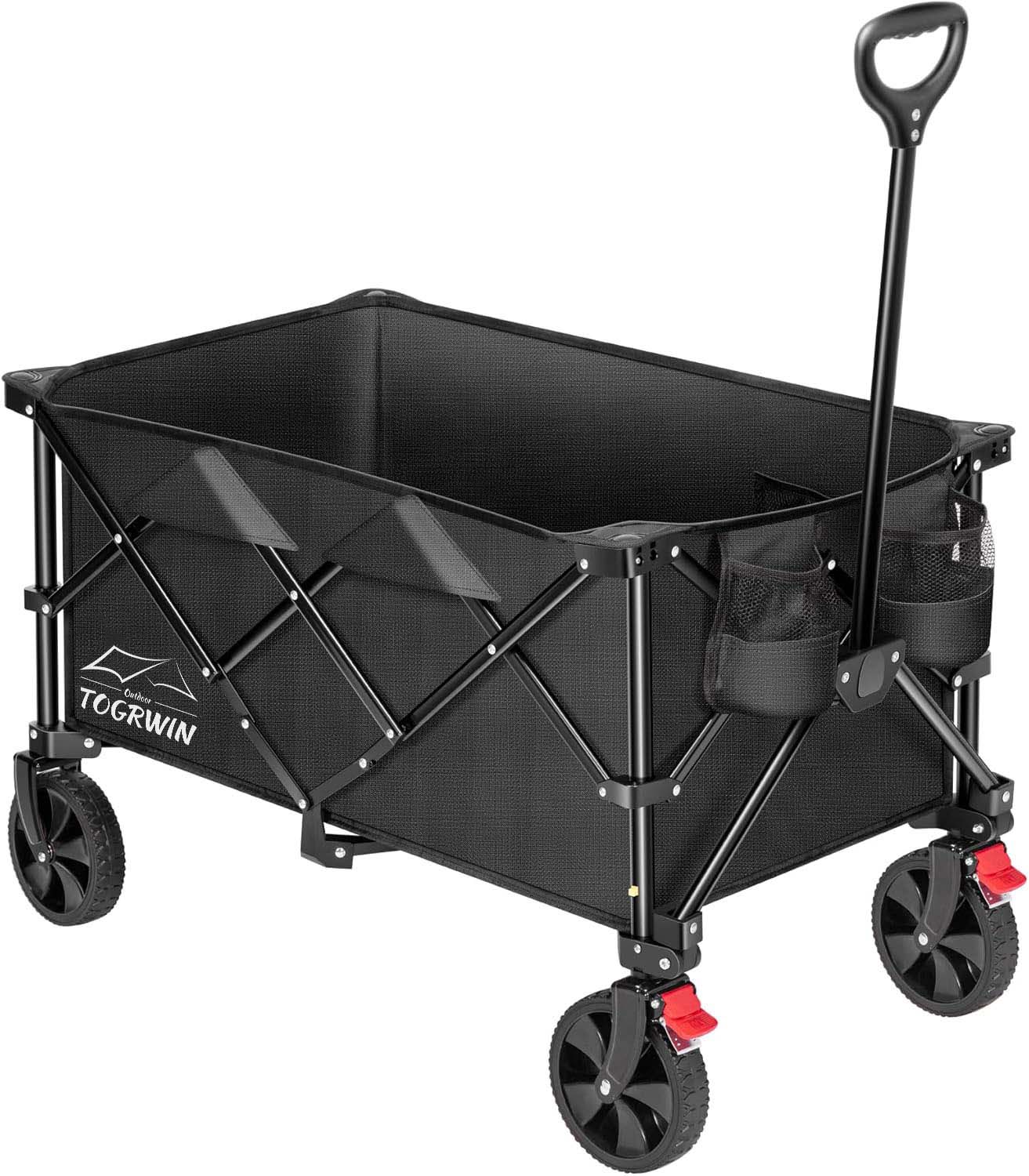 Torgwin 200l sammenleggbar vogn 300 kg Kraftig folding verktøyhagevogn