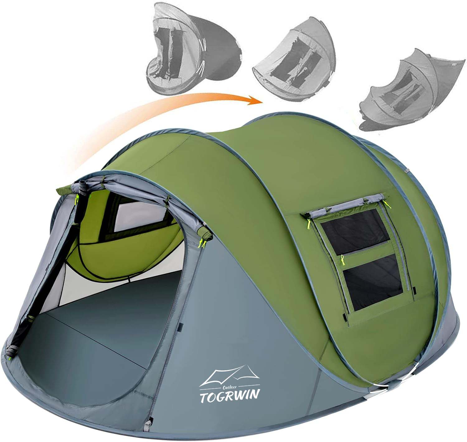 Torgwin 4 Person Easy Pop Up Tent Waterproof
